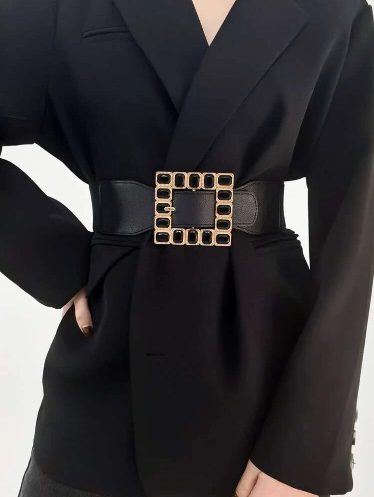 Gold Square Waist Belt