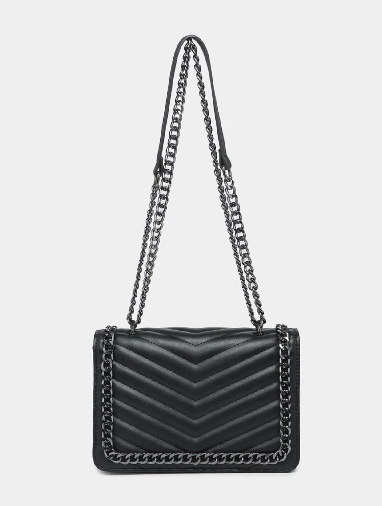 Black Chain Crossbody