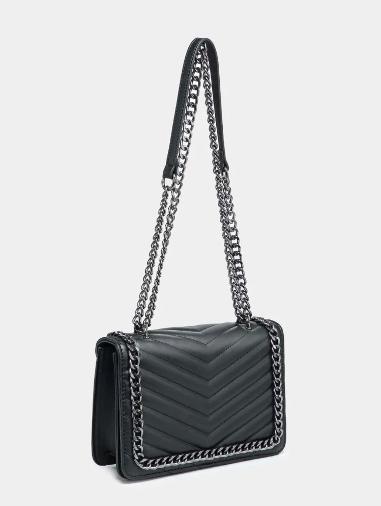 Black Chain Crossbody