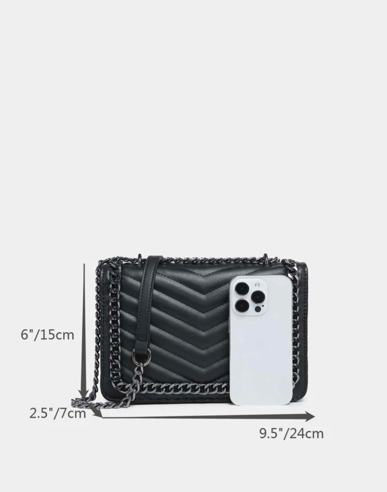 Black Chain Crossbody