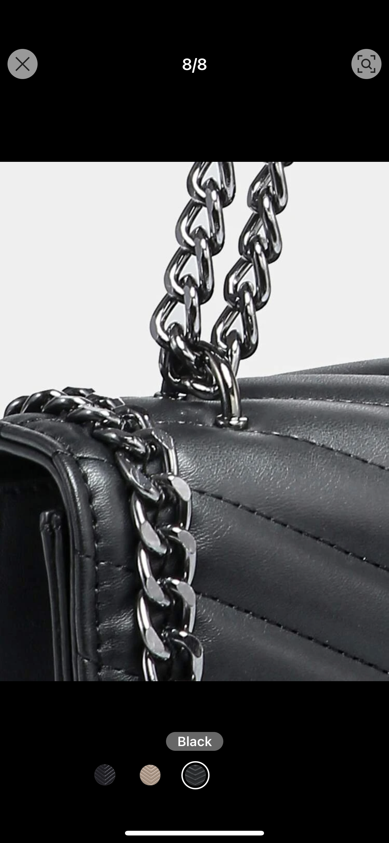 Black Chain Crossbody