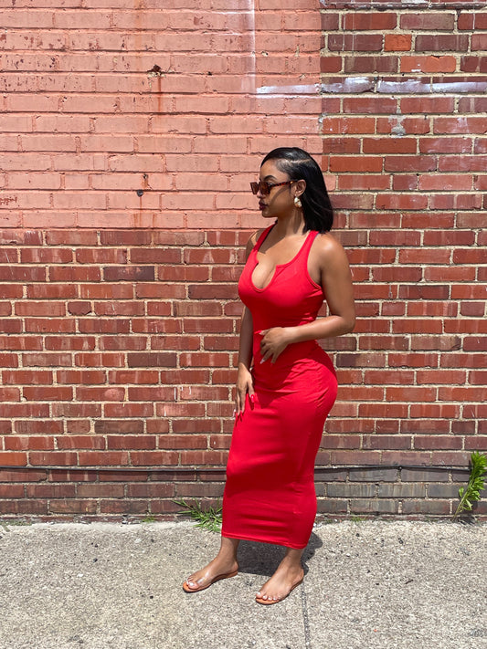 Summer Breeze Dress (Red)