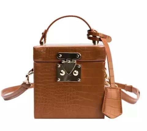 Cube Handbag (Brown)